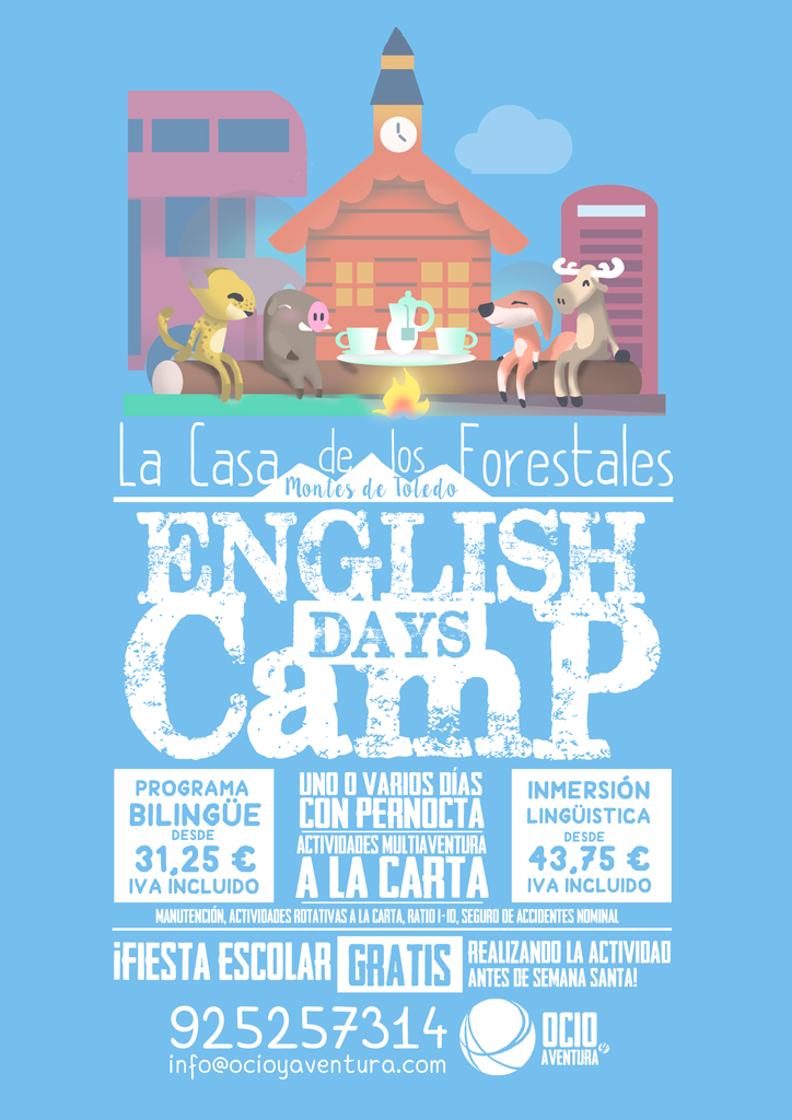 Programas Escolares English Days Camp Ocioyaventura